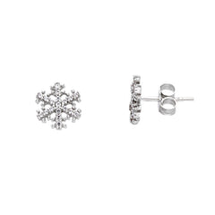 boucles d'oreilles en or blanc 18 carats