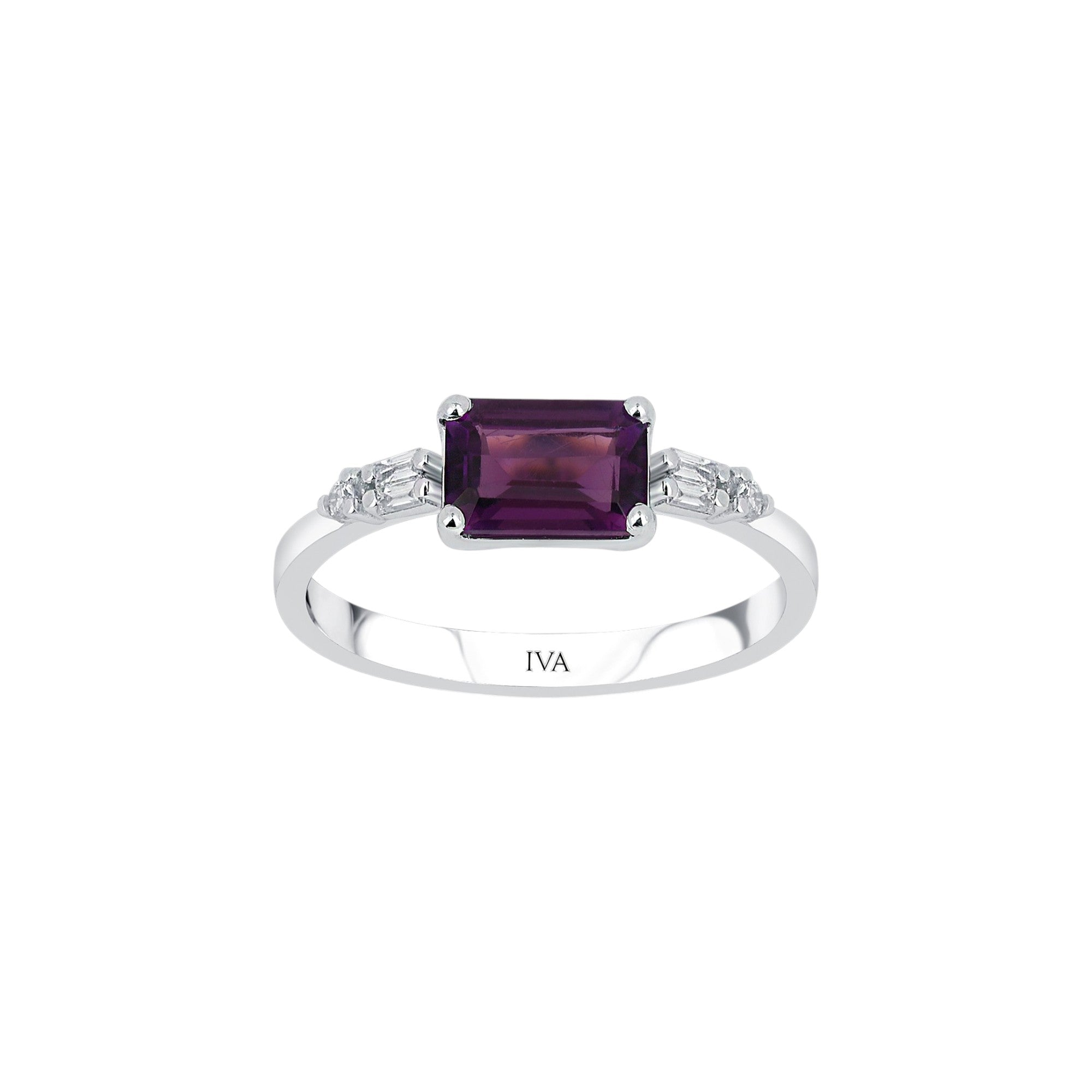 Weissgold Diamantring mit Turmalin 0.86 ct in 585 oder 750 Gold