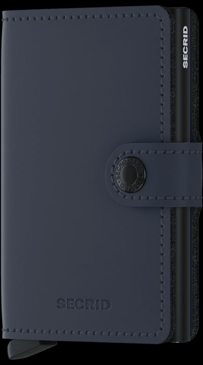 Secrid Miniwallet MATTE NIGHT BLUE mit Gravur - MM-Night Blue
