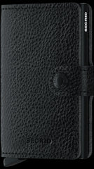 Secrid Miniwallet Veg Black-Black mit Gravur - MVg-Black-Black