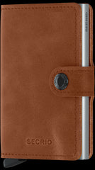 Secrid Miniwallet Vintage Cognac Silver mit Gravur - MV-Cognac-Silver