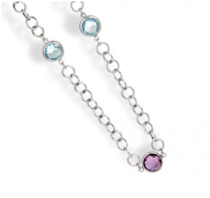 Collier, Silber 925 rhodiniert