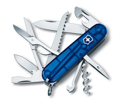 Victorinox Huntsman Blue Transparent Mit-Ohne Gravur