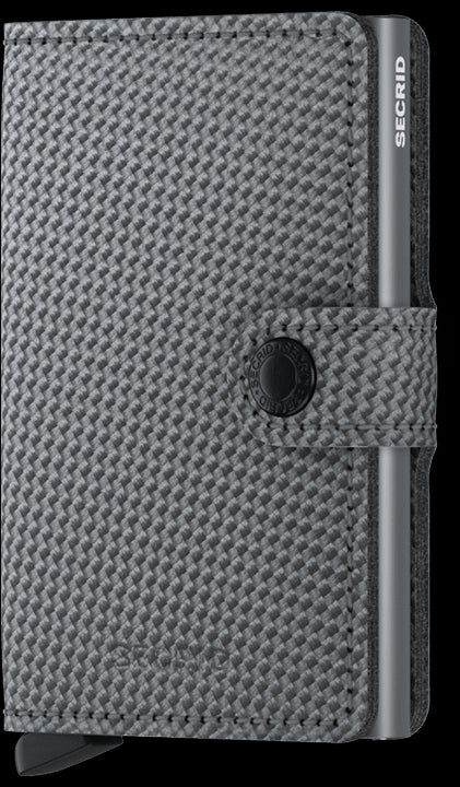 Secrid Miniwallet CARBON COOL GREY mit Gravur - MCa-Cool Grey