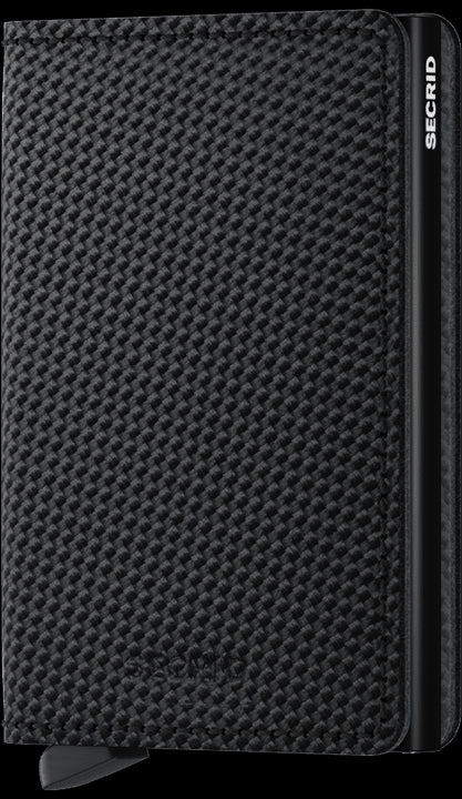 Secrid Slimwallet Carbon Black mit Gravur- SCa-Black