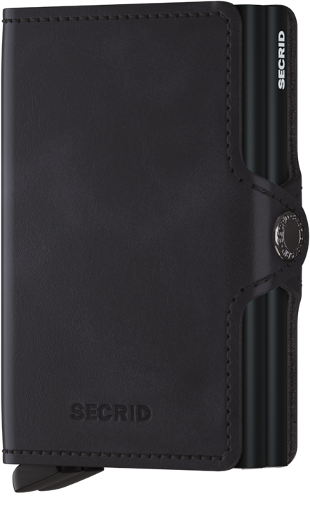 Secrid Twinwallet Vintage Black mit Gravur - TV-Black