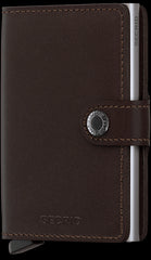 Secrid Miniwallet Original Dark Brown mit Gravur - M-Dark Brown