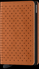 Secrid Slimwallet Perforated Cognac mit Gravur - SPf-Cognac