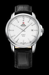 Swiss Military Klassische Leder Armbanduhr für Männer - SM34039.07