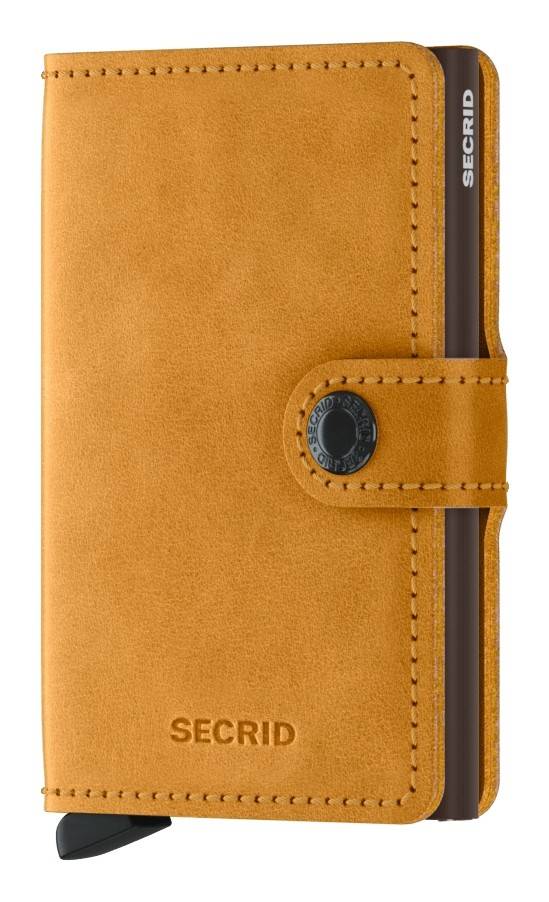 Secrid Miniwallet VINTAGE OCHRE mit Gravur - MV-Ochre