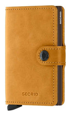 Secrid Miniwallet VINTAGE OCHRE mit Gravur - MV-Ochre