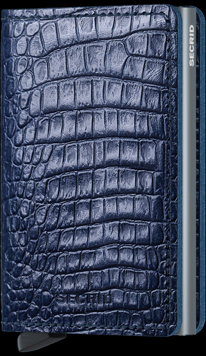 Secrid Slimwallet Nile Blue mit Gravur - SN-Blue