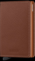 Secrid Slimwallet Saffiano Caramel mit Gravur - SSa-Caramel
