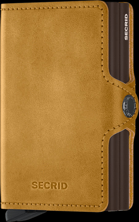 Secrid Twinwallet Vintage Ochre mit Gravur - TV-Ochre