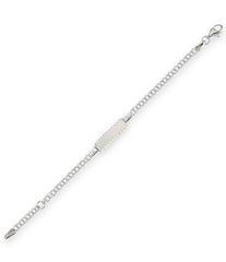Baby Kinder Weissgold 375 ID-Bracelet Mit Gratis Gravur - WB-498