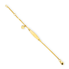 Baby-Kinder Bracelet mit Gravur Gold 18 Karat - GB-489/18