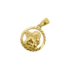 Pendentif Ange Gardien Bébé Enfant en Or Jaune 18/750 Carats - GA-269/18