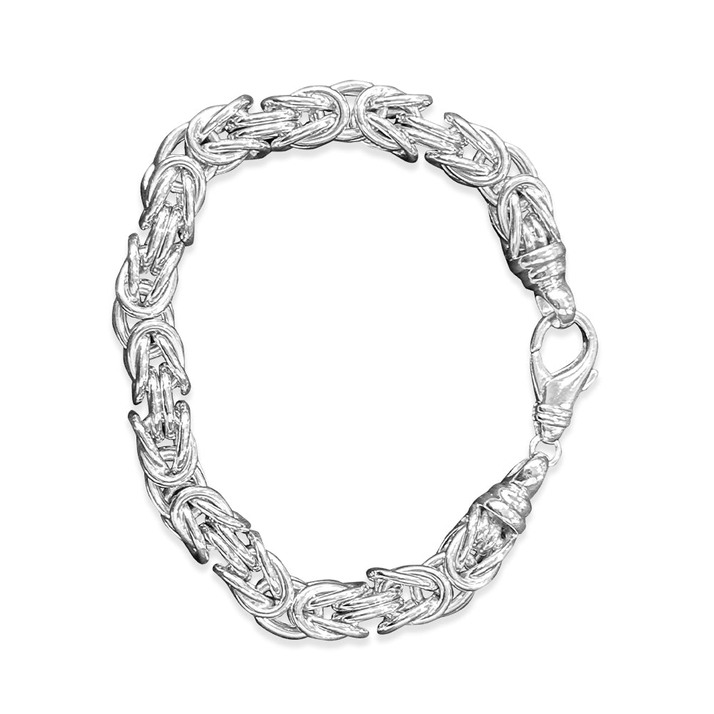 Königskette Armband 22 cm Silber 925 rhodiniert - SB-1004/22