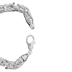 Königskette Armband 20 cm Silber 925 rhodiniert - SB-1004/20