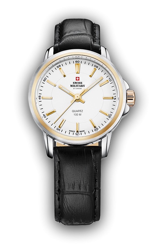 Swiss Military by Chrono Klassische Stahl Damenuhr - SM34040.09