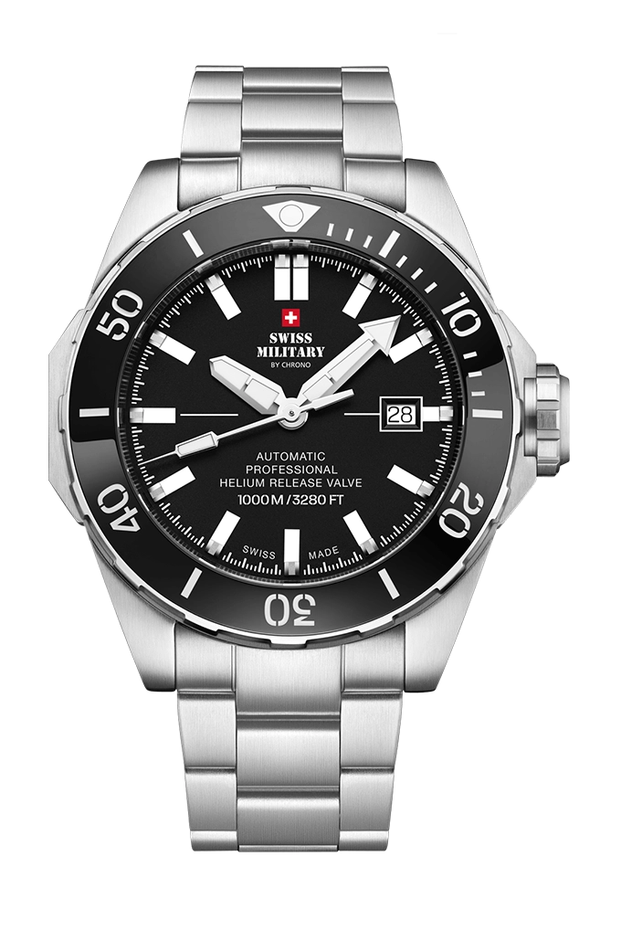 Swiss Military Mechanische Taucheruhr Herrenuhr - SMA34092.01