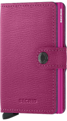 Portefeuille Secrid Miniwallet Crisple Fuchsia avec gravure - MC-Fuchsia