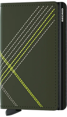 Secrid Slimwallet Stitch Linea Lime mit gratis Gravur - SSt-Linea Lime