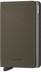 Portefeuille Slimwallet Carbon Khaki de Secrid avec gravure - SCa-Khaki