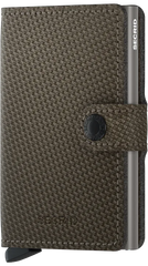 Portefeuille Secrid Miniwallet Carbon Khaki avec gravure - MCa-Khaki