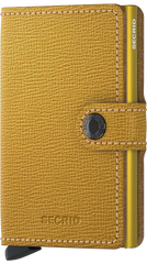 Secrid Miniwallet Crisple Ochre mit Gravur - MC-Ochre
