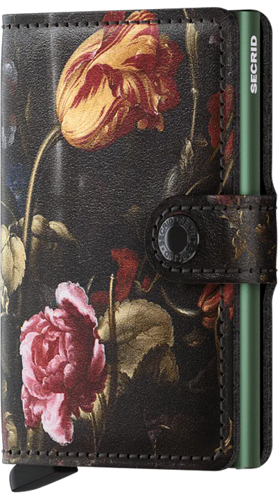 Secrid Miniwallet Art Flowers mit Gravur - MAr-Flowers
