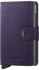 Portefeuille Secrid Mini Crisple Purple avec gravure - MC-Purple