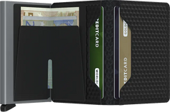 Secrid Miniwallet Optical Brown-Orange mit Gravur - MOp-Brown-Orange