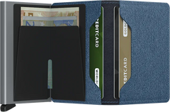 Secrid Slimwallet Twist Jeans Blue mit Gravur - STw-Jeans Blue