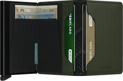 Secrid Slimwallet Stitch Linea Lime mit gratis Gravur - SSt-Linea Lime