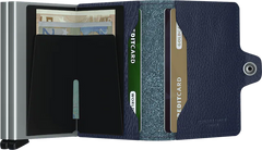 Secrid Twinwallet Veg Navy-Silver mit Gravur - TVg-Navy-Silver