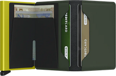 Secrid Slimwallet Matte Green & Lime mit Gravur - SM-Green & Lime