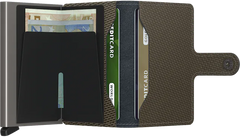Portefeuille Secrid Miniwallet Carbon Khaki avec gravure - MCa-Khaki