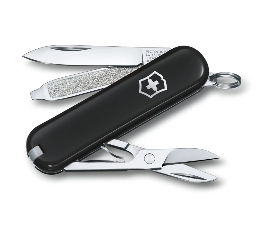 Victorinox Classic SD Black Taschenmesser mit Gratis Gravur - 0.6223.3G