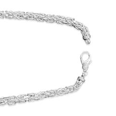 Königskette Collier 55 cm Silber 925 rhodiniert - SC-1005/55