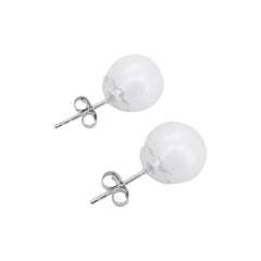 Perlen Ohrstecker Weissgold 9-9.5 mm für Damen - GPW-995