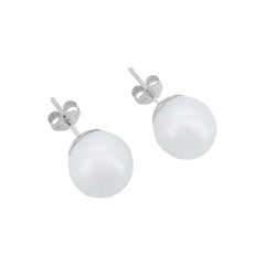 Perlen Ohrstecker Weissgold 9-9.5 mm für Damen - GPW-995