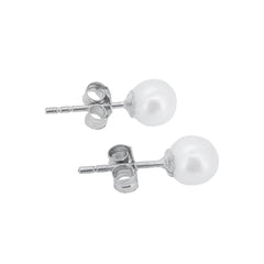 Perlen Ohrstecker Weissgold 4-4.5 mm für Damen - GPW-445
