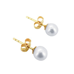 Perlen Ohrstecker Gelbgold 3-3.5 mm für Damen - GPG-335