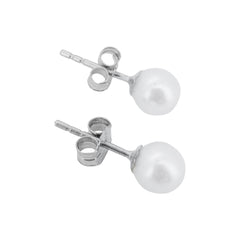 Perlen Ohrstecker Weissgold 3-3.5 mm für Damen - GPW-335