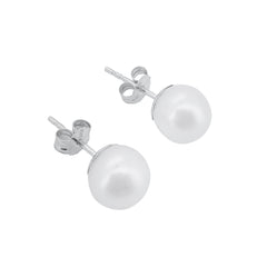 Perlen Ohrstecker Weissgold 7-7.5 mm für Damen - GPW-775