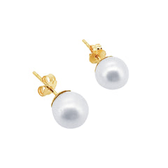 Perlen Ohrstecker Gelbgold 5-5.5 mm für Damen - GPG-555