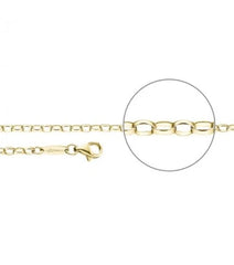 Der Kettenmacher Ankerkette Oval Vergoldet - Gold Kette - A1