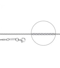 Der Kettenmacher Koreanerkette Bombiert - Silber Kette - C2
