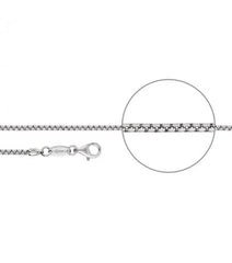 Der Kettenmacher Venezianerkette Bombiert Halbrund- Silber Kette - V3